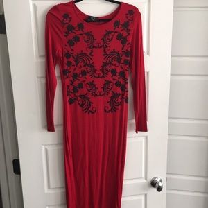 Lon sleeve pencil dress